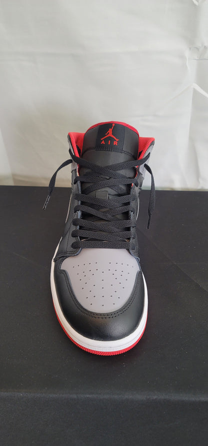 Air Jordan 1 Mid "Black/Fire Red/Cement Grey"